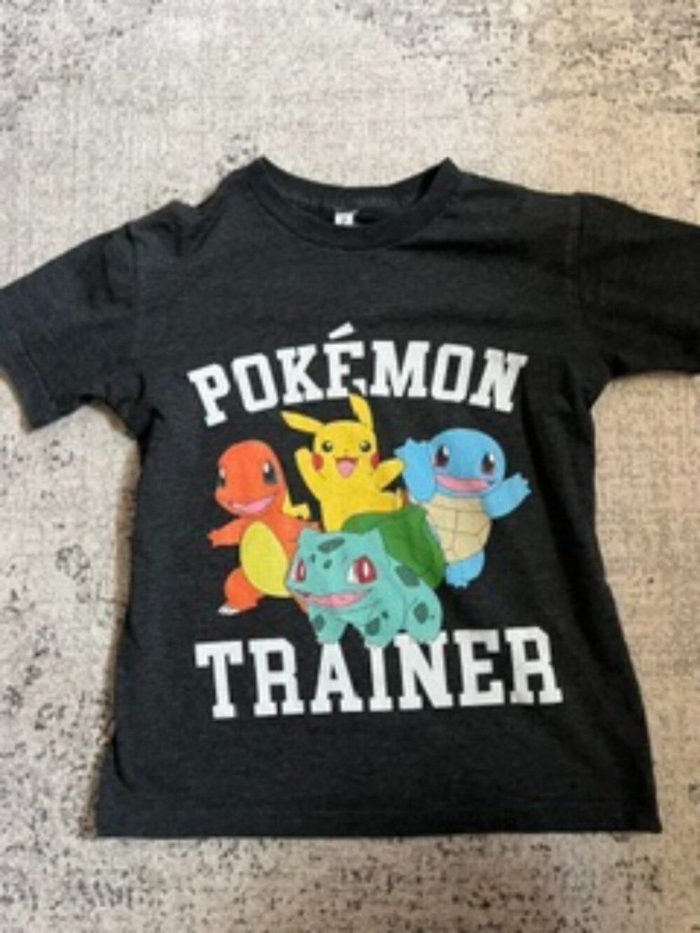 🧡3/15 Zuni Sportswear "POKEMON TRAINER" T-Shirt Dark Gray Youth M